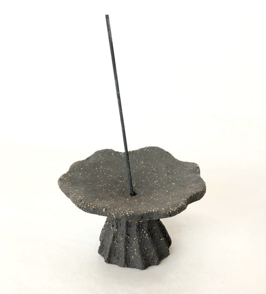 PPP LAB Incense Holder in Black Clay