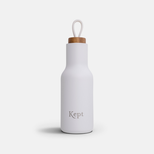 Stainless Steel Thermal Water Bottle  - Chalk