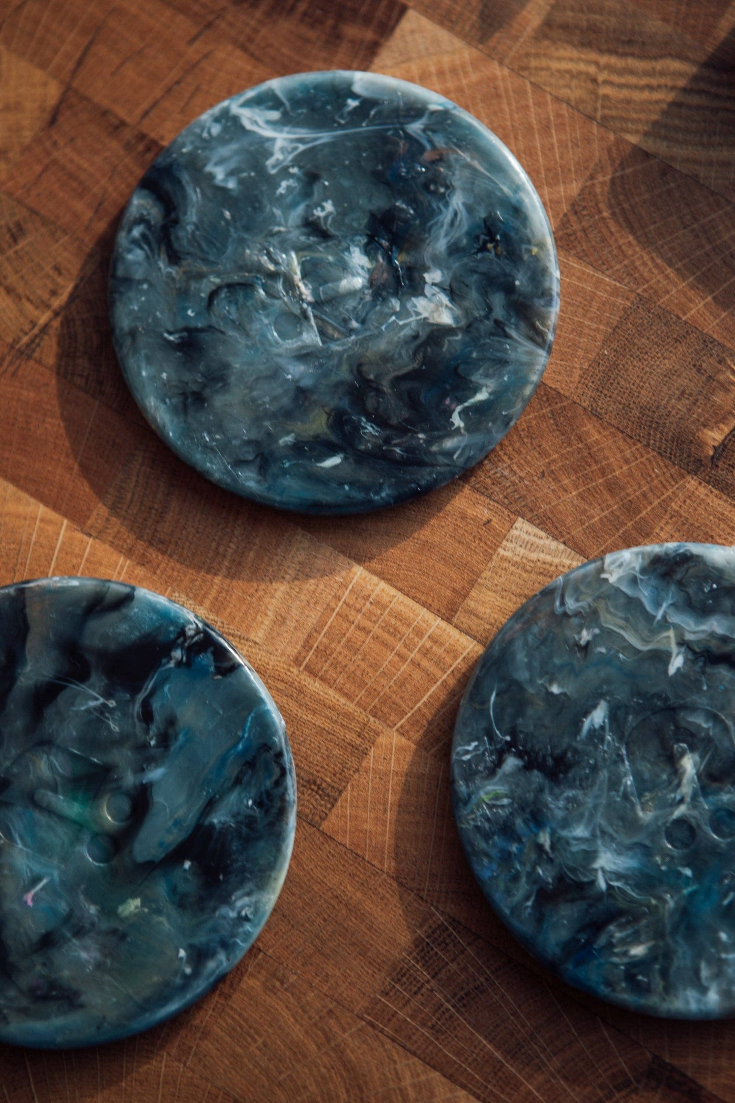 Recycled Plastic Coaster -  'Marble' - Set of 4